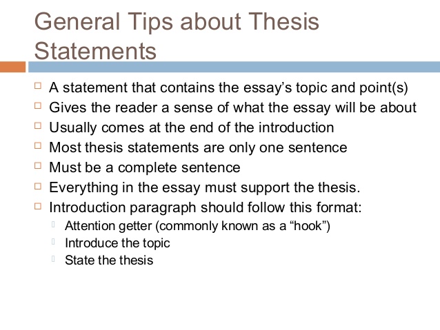 Writing help thesis statement